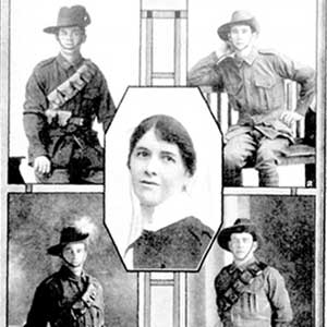 Alice Maude Martin and her brothers